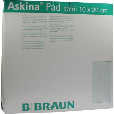 ASKINA Pad Wundauflage 10x20 cm nicht haftend