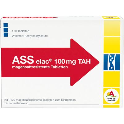 ASS elac 100 mg TAH magensaftresistente Tabletten