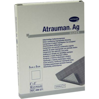 ATRAUMAN Ag 5x5 cm steril Kompressen