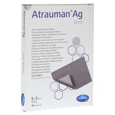 ATRAUMAN Ag 5x5 cm steril Kompressen