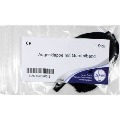 AUGENKLAPPE mit Gummiband schwarz