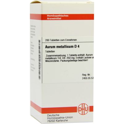 AURUM METALLICUM D 4 Tabletten