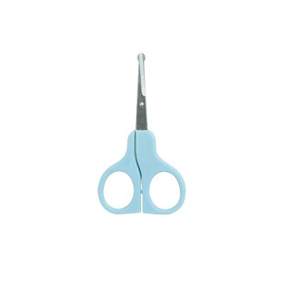 BABYSCHERE 9 cm gebogen blau