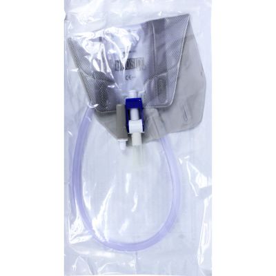 BEINBEUTEL 500 ml 50 cm kürzbar m.Klappventil