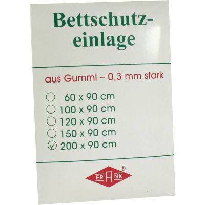 BETTEINLAGE Gummiplatte 0,3 mm 90x200 cm weiss