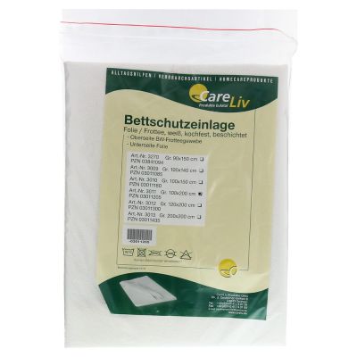 BETTSCHUTZEINLAGE Folie Frottee 120x200 cm