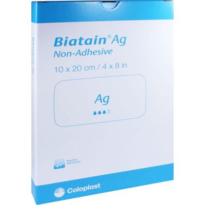 Biatain Ag Schaumverband nicht-haftend 10x20cm