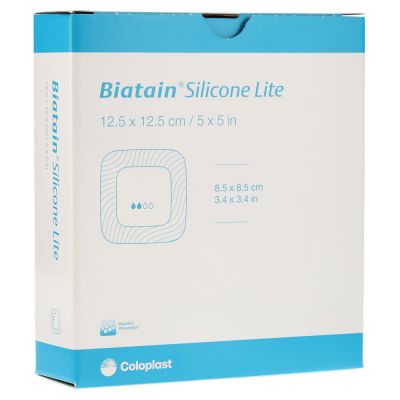 BIATAIN Silicone Lite Schaumverband 12,5x12,5 cm