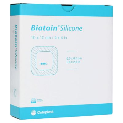 BIATAIN Silicone Schaumverband 10x10 cm