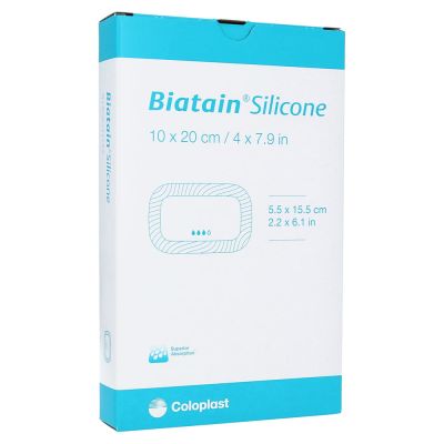 BIATAIN Silicone Schaumverband 10x20 cm