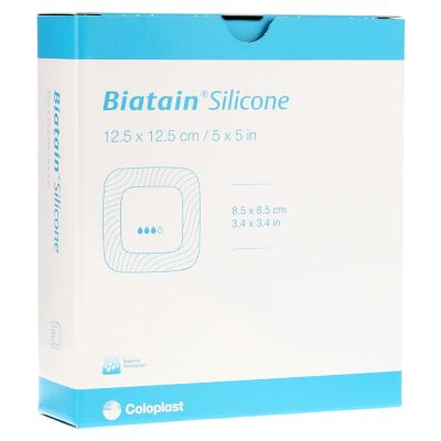 BIATAIN Silicone Schaumverband 12,5x12,5 cm