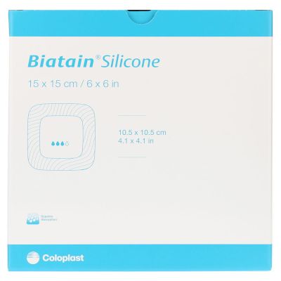 BIATAIN Silicone Schaumverband 15x15 cm