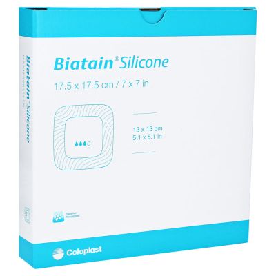 BIATAIN Silicone Schaumverband 17,5x17,5 cm