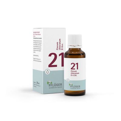 BIOCHEMIE Pflüger 21 Zincum chloratum D 6 Tropfen