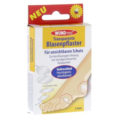 BLASENPFLASTER transparent hydrocolloid 4 Grössen