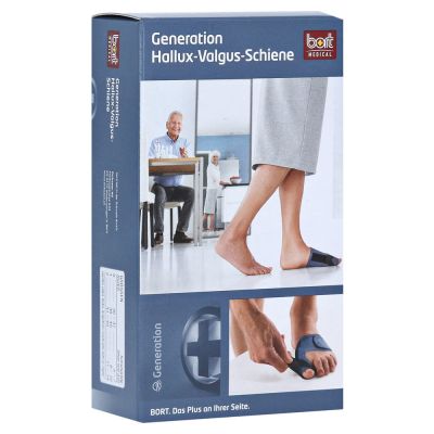 BORT Generation Hallux-Valgus Schiene re.Gr.1 blau