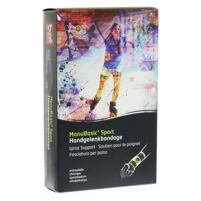 BORT ManuBasic Sport Bandage re.medium schw/grün