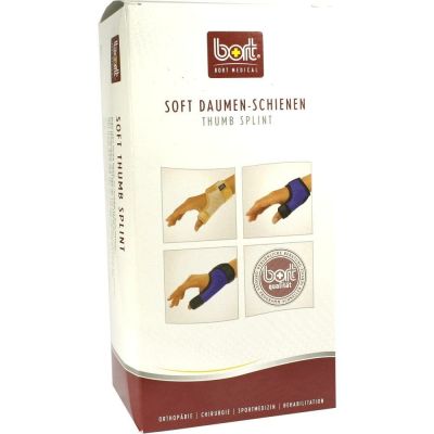 BORT Soft Daumenschiene kurz S blau