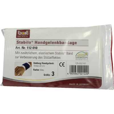 BORT Stabilo Handgelenkbandage Gr.3 blau