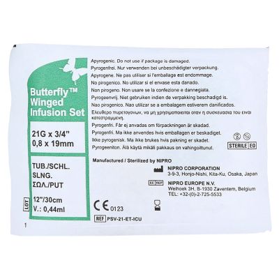 BUTTERFLY Infusionszubehör 21 G grün