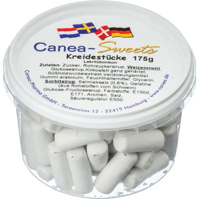 Kreidestücke Lakritz  Canea-Sweets