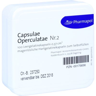 CAPSULAE Operculatae Kapseln Nr.2 0,37