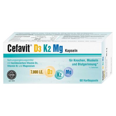 CEFAVIT D3 K2 Mg 7.000 I.E. Hartkapseln