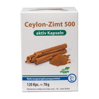 Ceylon-Zimt 500 Aktiv Kapseln