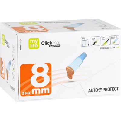 CLICKFINE AutoProtect Pen-Nadeln 8 mm 29 G