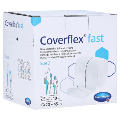 COVERFLEX fast Schlauchverb.Gr.3 7,5 cmx10 m weiss