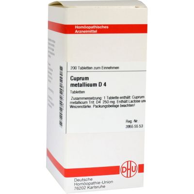 CUPRUM METALLICUM D 4 Tabletten