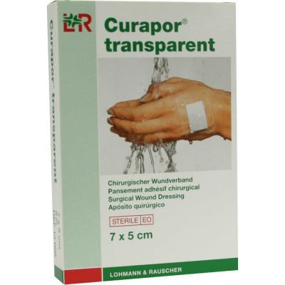 Curapor transparent Wundverband steril 7x5cm