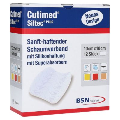 CUTIMED Siltec Plus Schaumverb.10x10 cm haftend