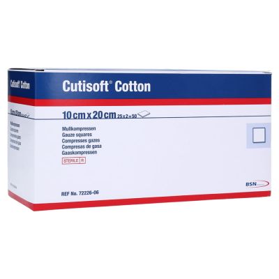 CUTISOFT Cotton Kompr.10x20 cm ster.8fach