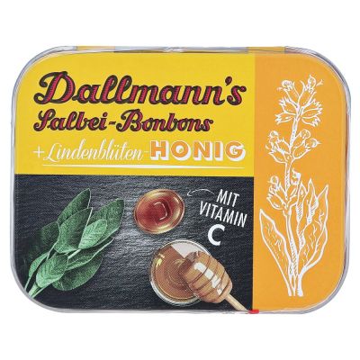 DALLMANN''S Salbei Lindenblütenhonig Bonbons Dose