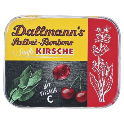DALLMANN''S Salbei sanfte Kirsche Bonbons Dose