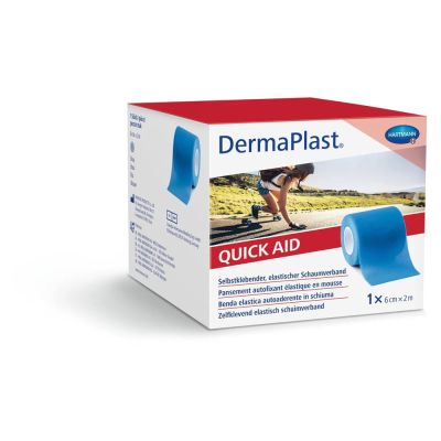 DERMAPLAST Quick Aid Schaumverb.6 cmx2 m blau