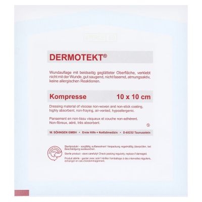 DERMOTEKT Kompresse V 10x10 cm