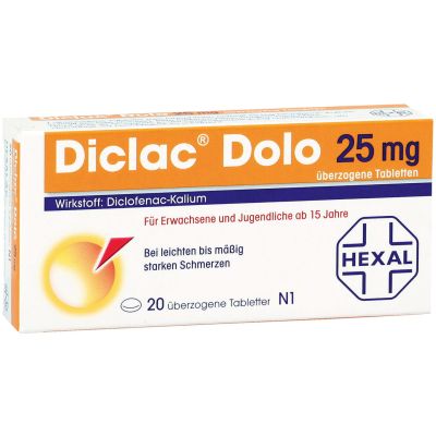 Diclac Dolo 25 mg überzogene Tabletten