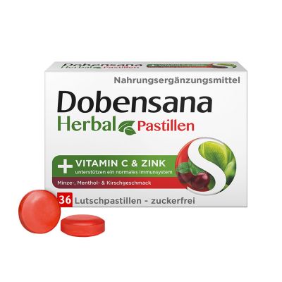 DOBENSANA Herbal Kirschgeschm.Vit.C & Zink Pastil.