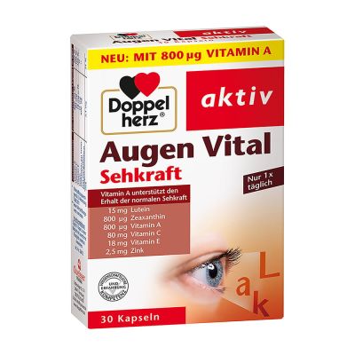 DOPPELHERZ Augen Vital Sehkraft Kapseln