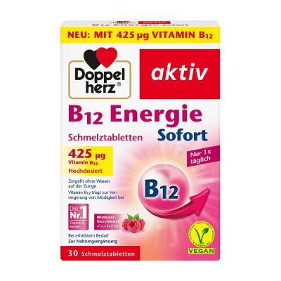 DOPPELHERZ B12 Energie Sofort Schmelztabletten