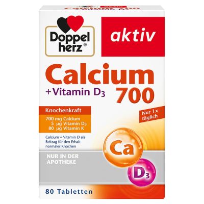 Doppelherz aktiv Calcium 700 + Vitamin D3 Tabletten