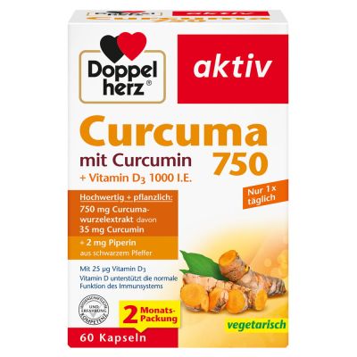 DOPPELHERZ Curcuma 750 Kapseln