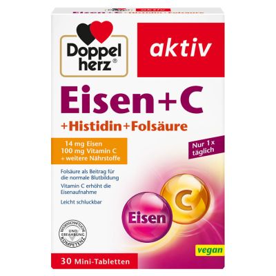 DOPPELHERZ Eisen+C+Histidin Tabletten