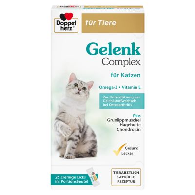 DOPPELHERZ für Tiere Gelenk Complex Port.B.f.Katze