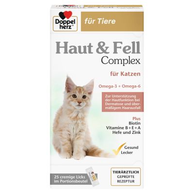 Doppelherz für Tiere Haut & Fell Complex für Katzen