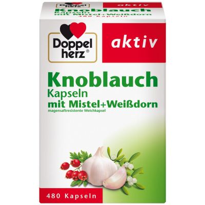 DOPPELHERZ Knoblauch Mistel Weißdorn Kapseln