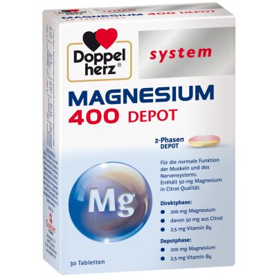 DOPPELHERZ Magnesium 400 Depot system Tabletten