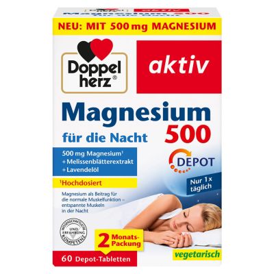 DOPPELHERZ Magnesium 500 für die Nacht Tabletten